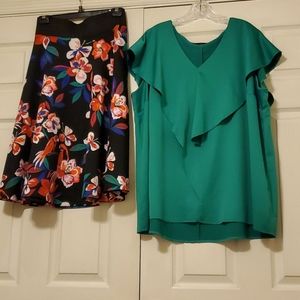 NewYork & CoFLORAL SKIRT